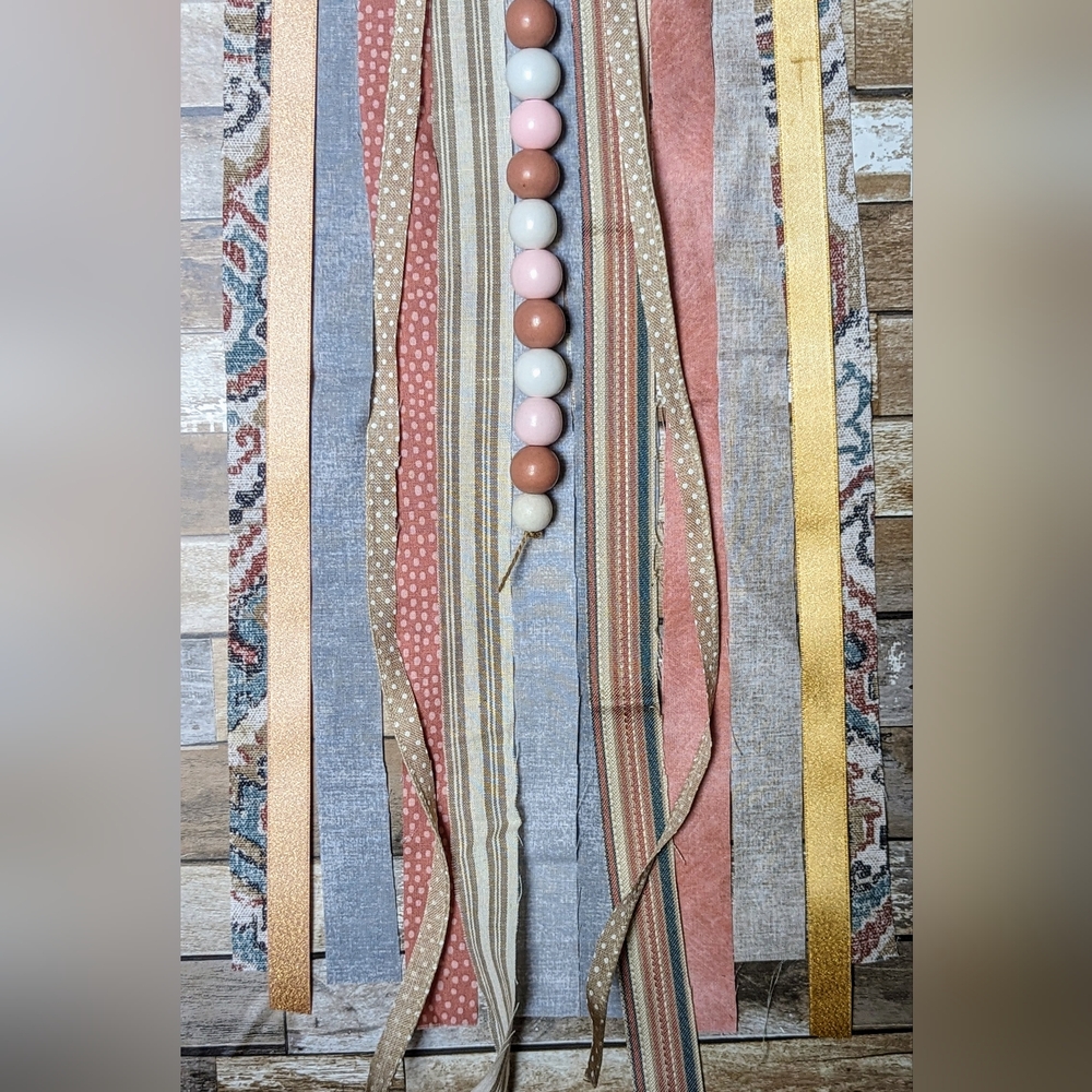 Keeper of the Bees Metal Boho Wall Hanging W Wooden Beads - Picture 5 of 6